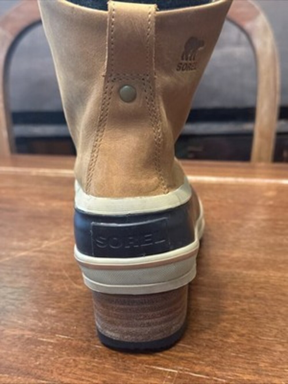 Sorel Slim Pack III Lace Leather Boots Women’s Size 8 Khaki - Picture 12 of 15